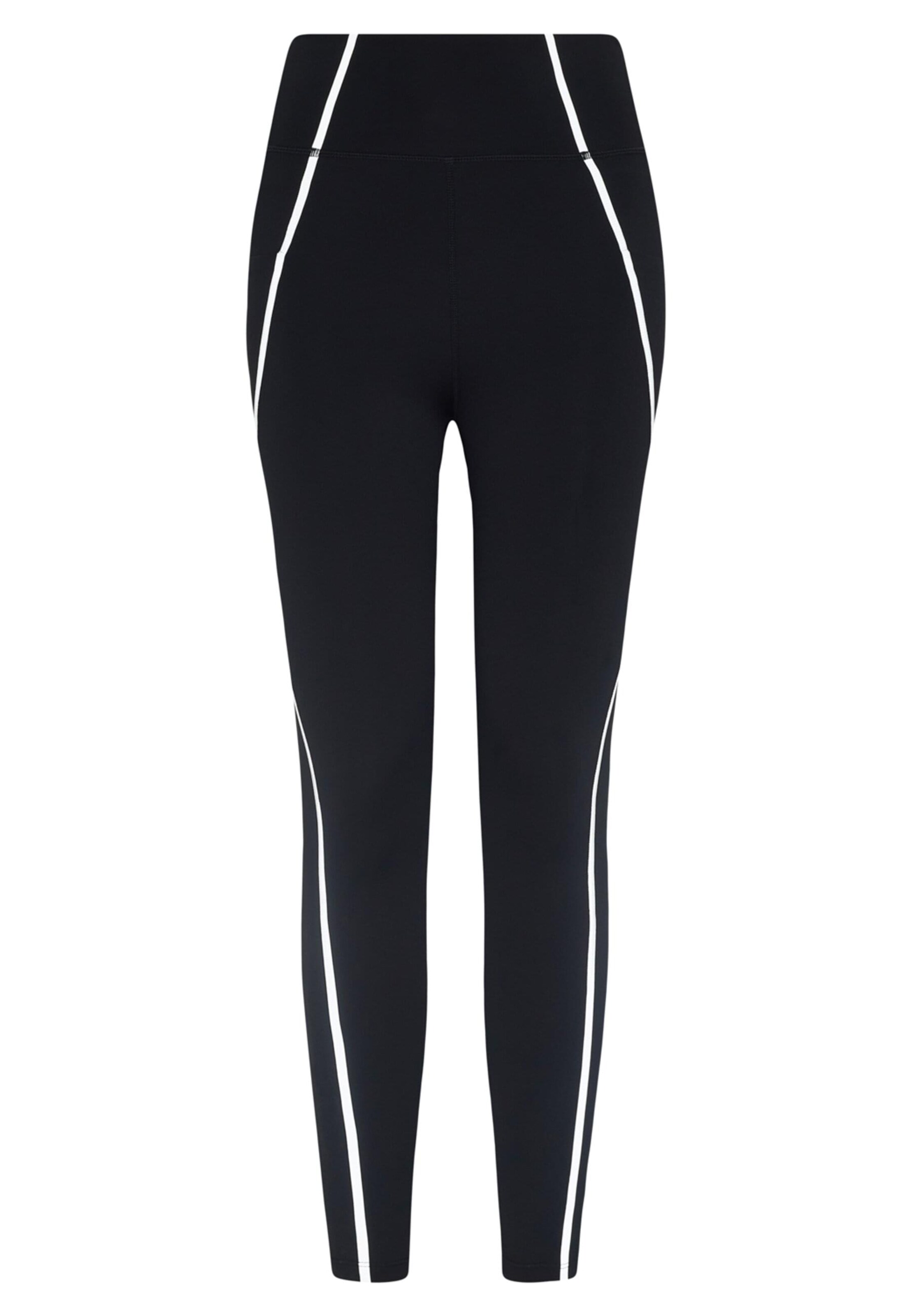 Born Living Yoga Skinny Sporthose 'Luna' in Schwarz: Vorderseite