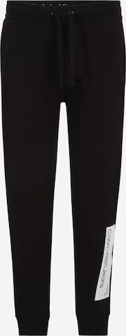 Calvin Klein Jeans Plus Tapered Trousers in Black: front