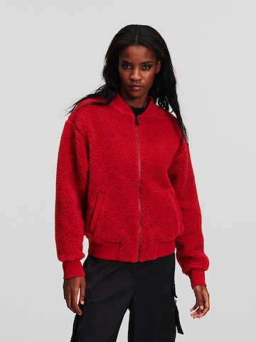 Karl Lagerfeld Sweatshirt i röd: framsida