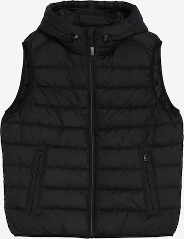 Gilet Bershka en noir : devant