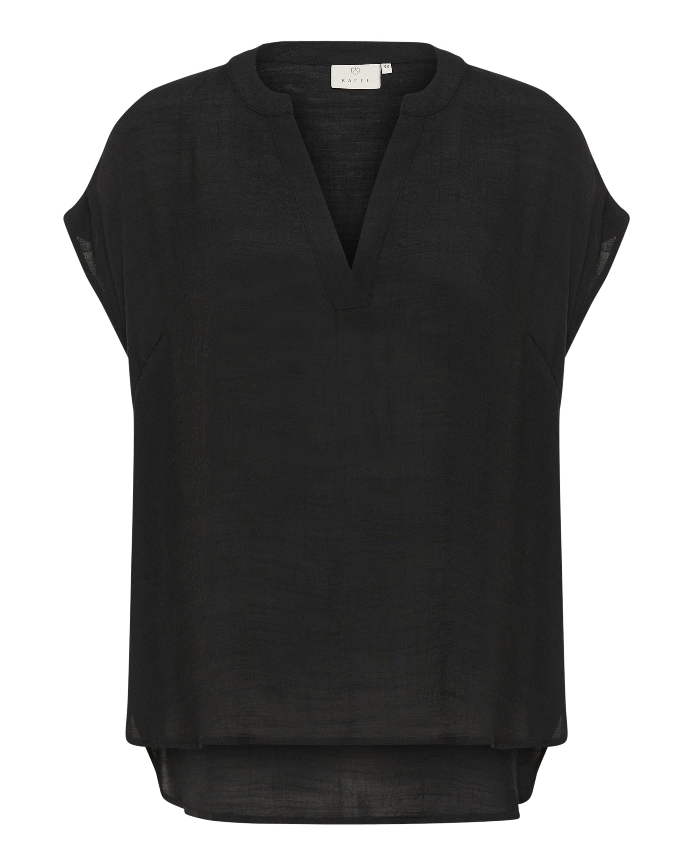Kaffe Bluse in Schwarz: Vorderseite