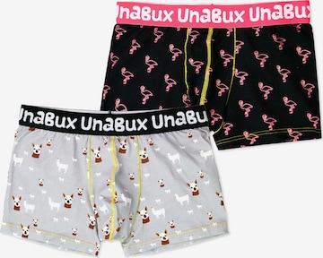 UNABUX Boxershorts in Grau: Vorderseite