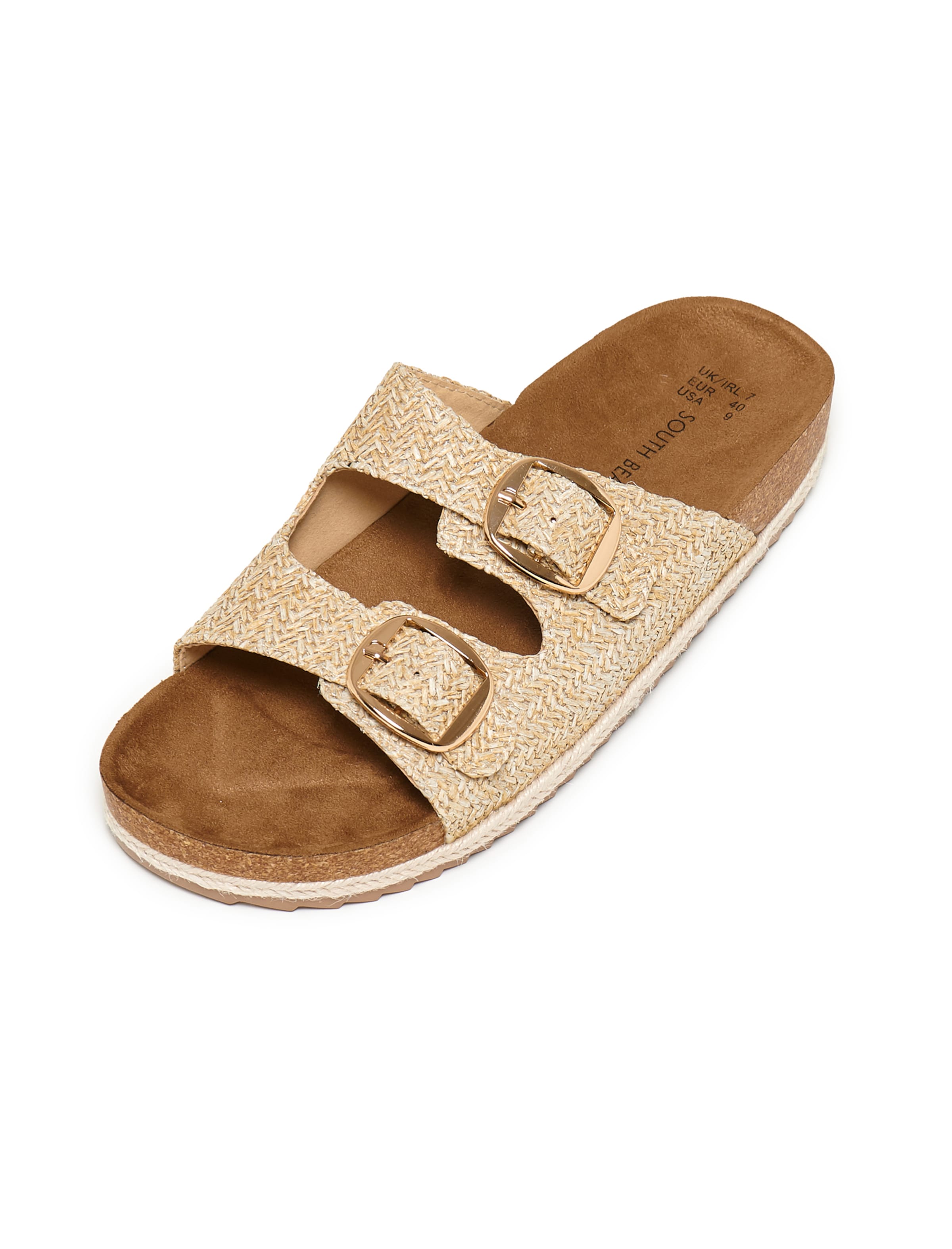 South Beach Sandaler i beige, Produktvisning