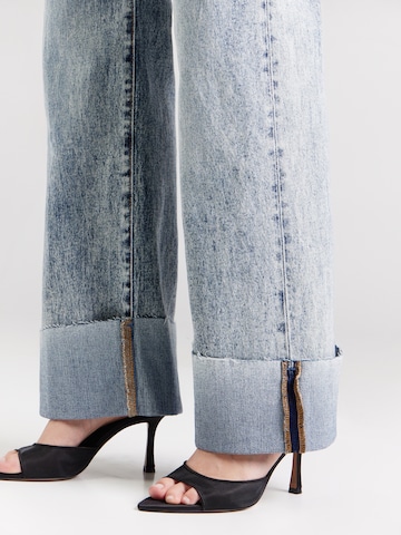 GUESS Wide leg Τζιν 'Rey' σε μπλε
