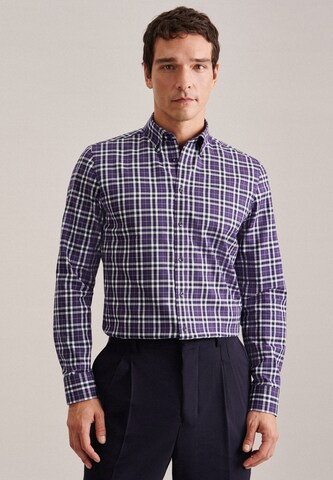 SEIDENSTICKER Regular fit Business Shirt ' Shaped ' in Purple: front