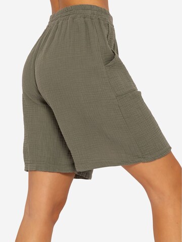 SASSYCLASSY Normální Kalhoty – zelená