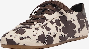 Pull&BearNiske tenisice - smeđa boja: prednji dio