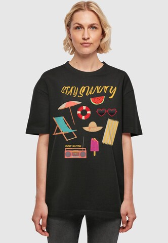 Just Rhyse T-Shirt 'Sunny' in Schwarz: Vorderseite