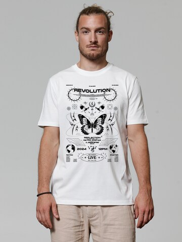 Watapparel Shirt 'Revolution' in Wit: voorkant