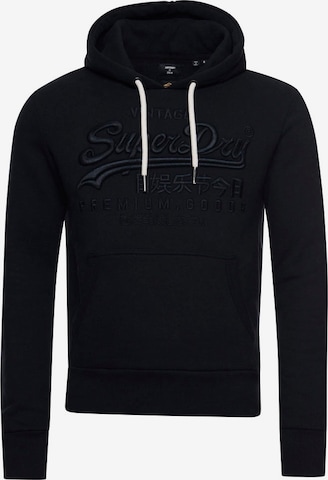 Superdry - Sudadera en negro: frente