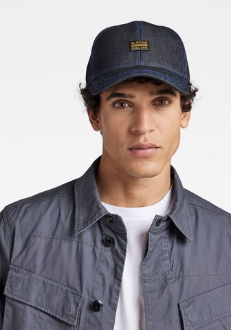 Casquette G-Star RAW en bleu : devant