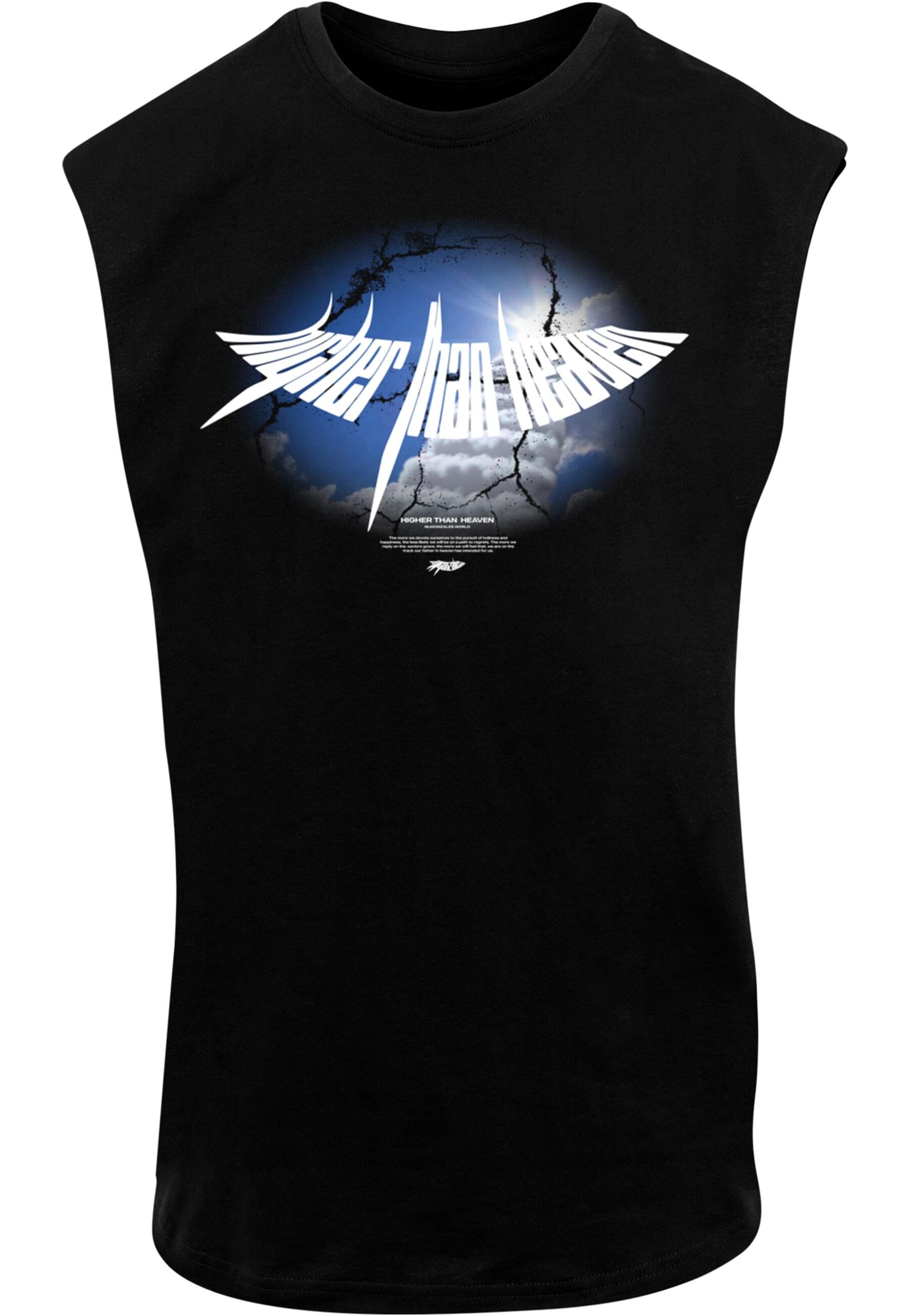 MJ Gonzales Tričko 'Higher Than Heaven V.4' – černá: přední strana