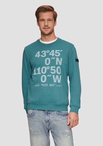 s.Oliver Sweatshirt in Green: front
