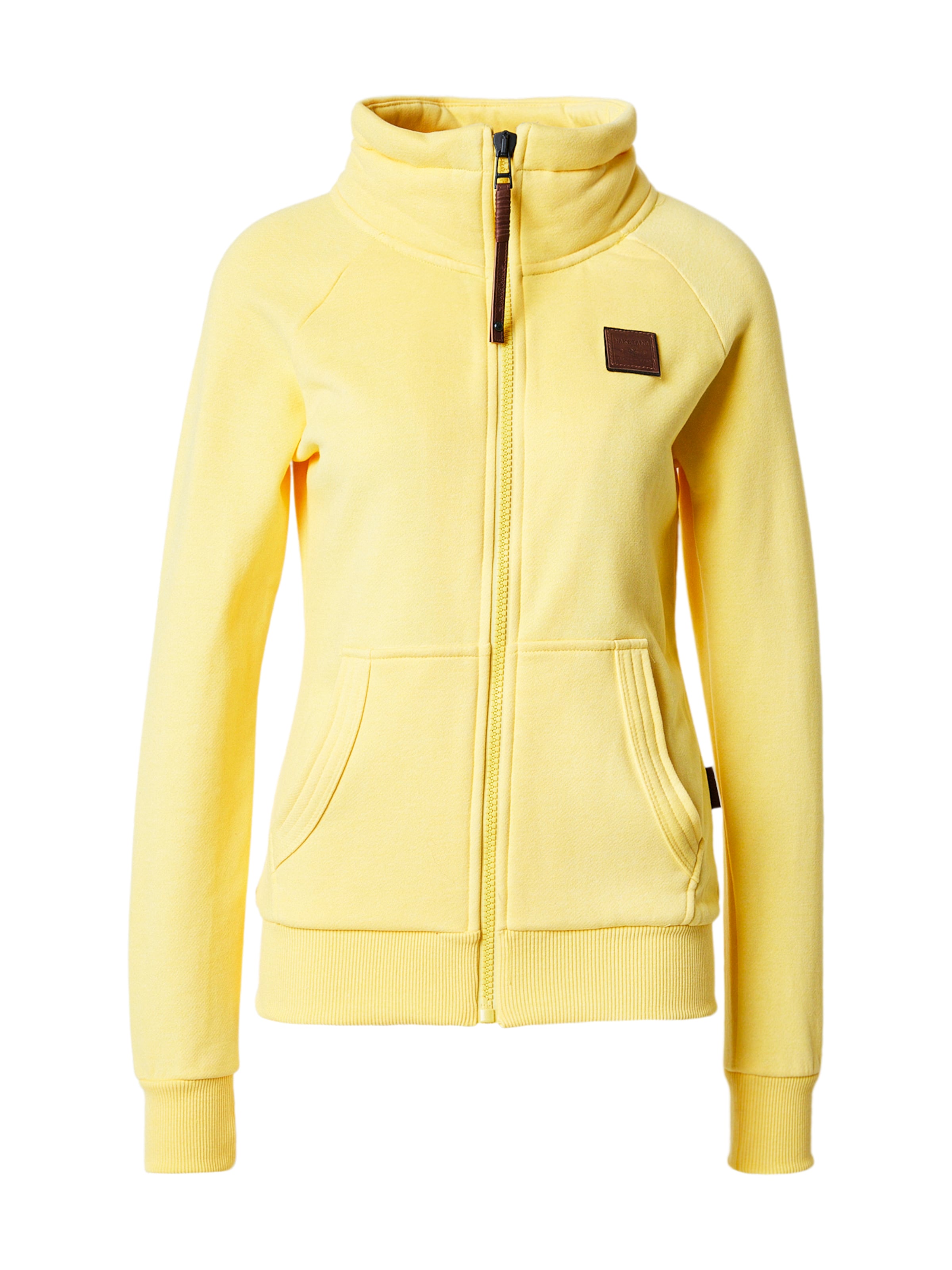 naketano Кофта на молнии в Желтый: спереди
