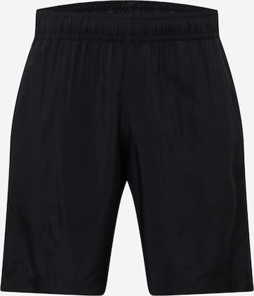 UNDER ARMOUR Regularen Športne hlače | črna barva: sprednja stran