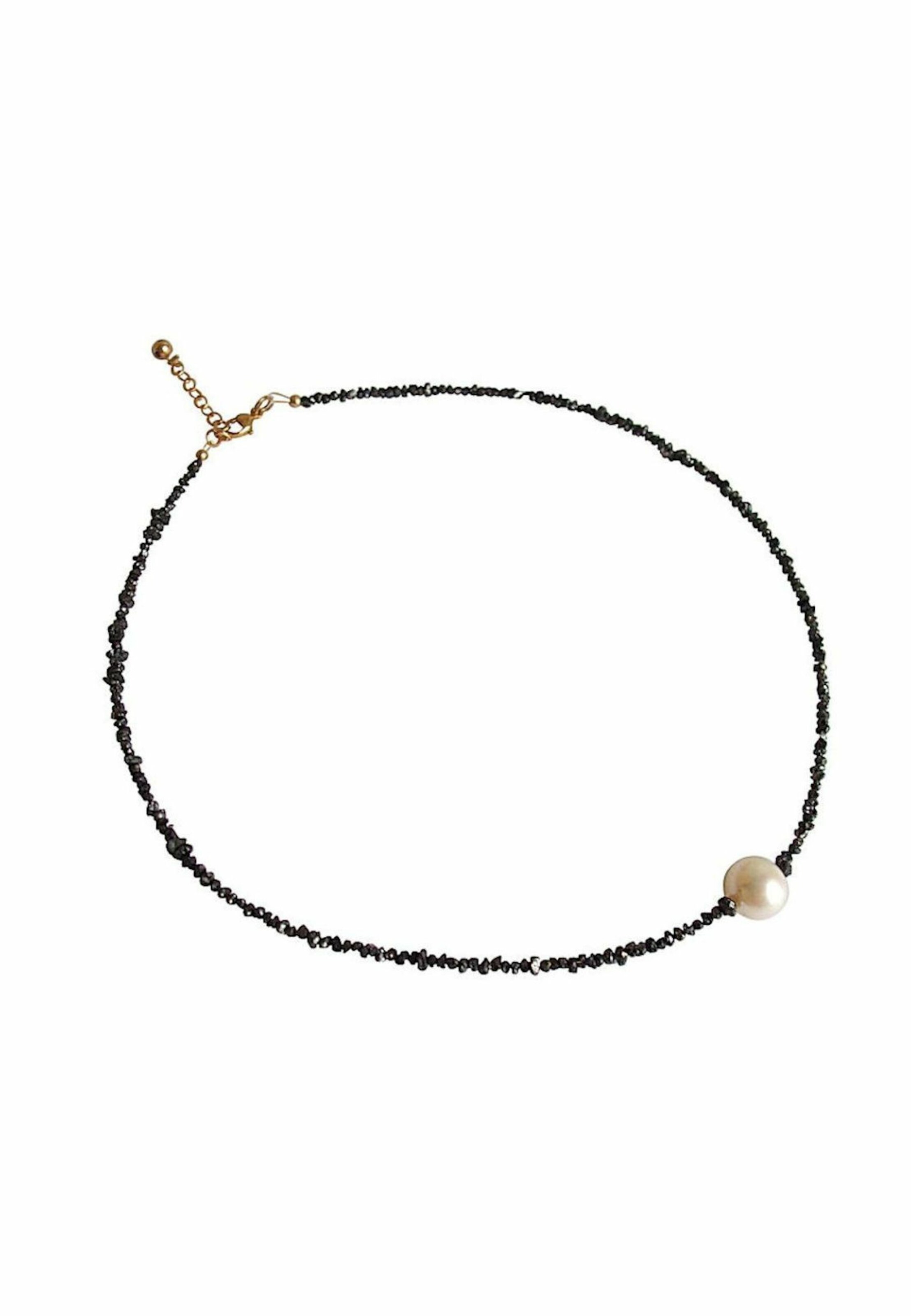 Gemshine Kette in Schwarz: Vorderseite