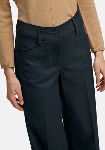 Peter Hahn Wide leg Broek in Blauw