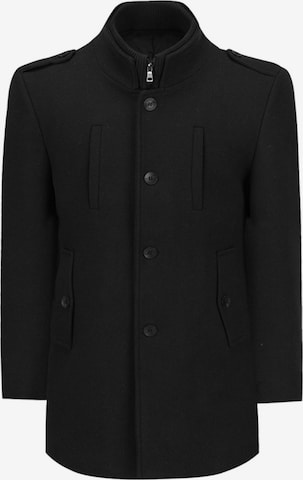 YOUTHUP Winter Coat in Black: front