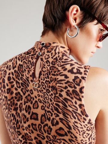 Robes en maille Twinset en marron