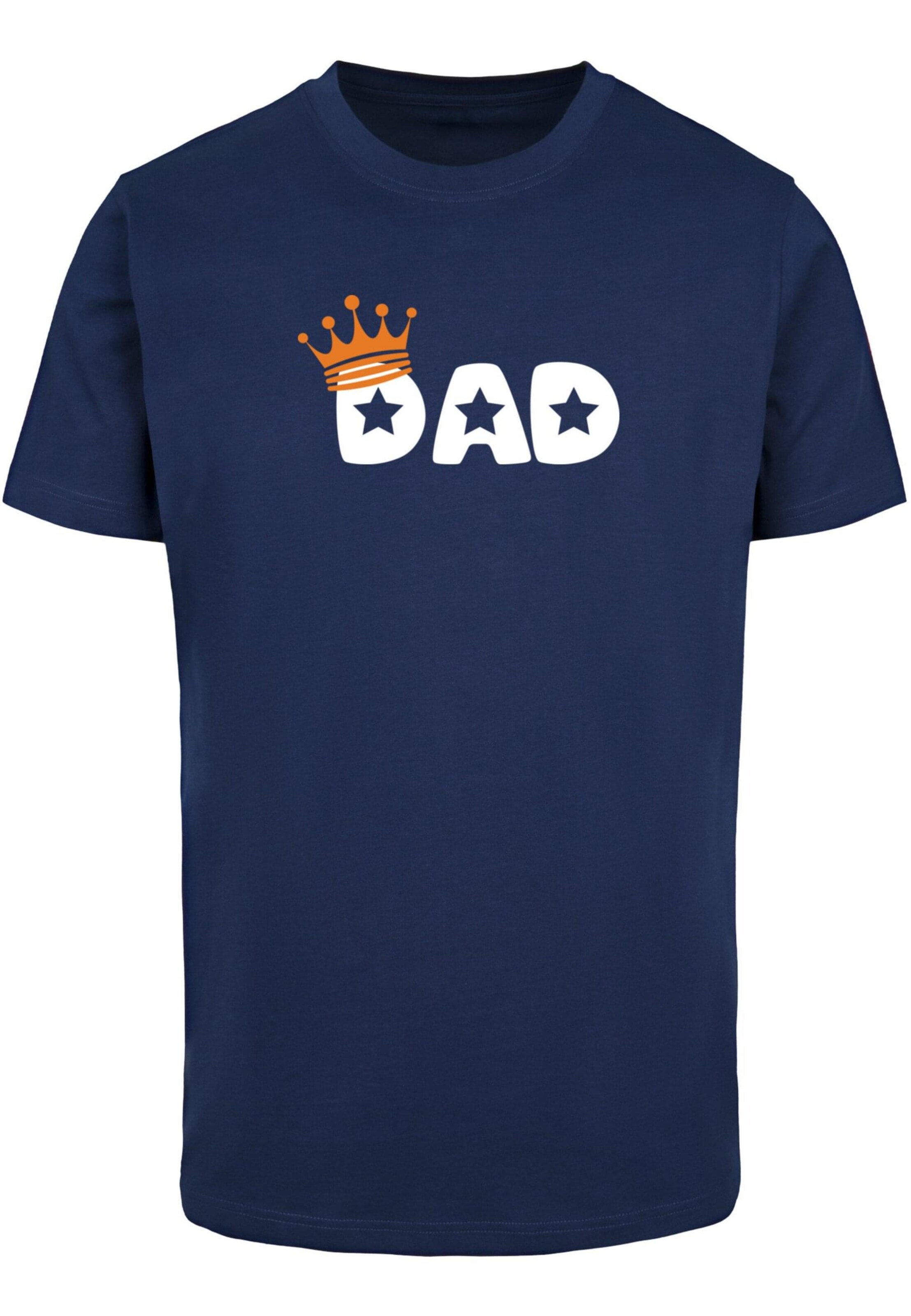 T-Shirt 'Fathers Day - King Dad' Merchcode en bleu : devant