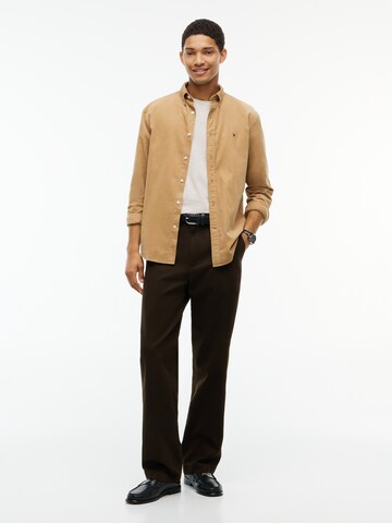 TOMMY HILFIGER Regular fit Overhemd in Beige