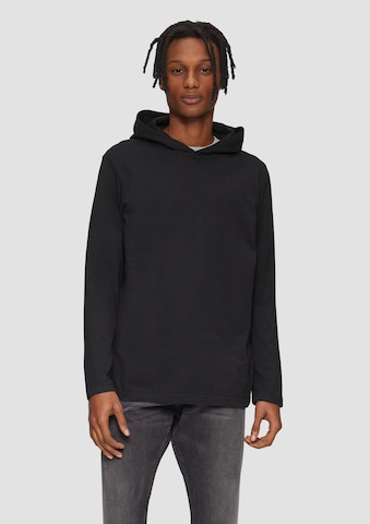 QS Sweatshirt in Schwarz: Vorderseite