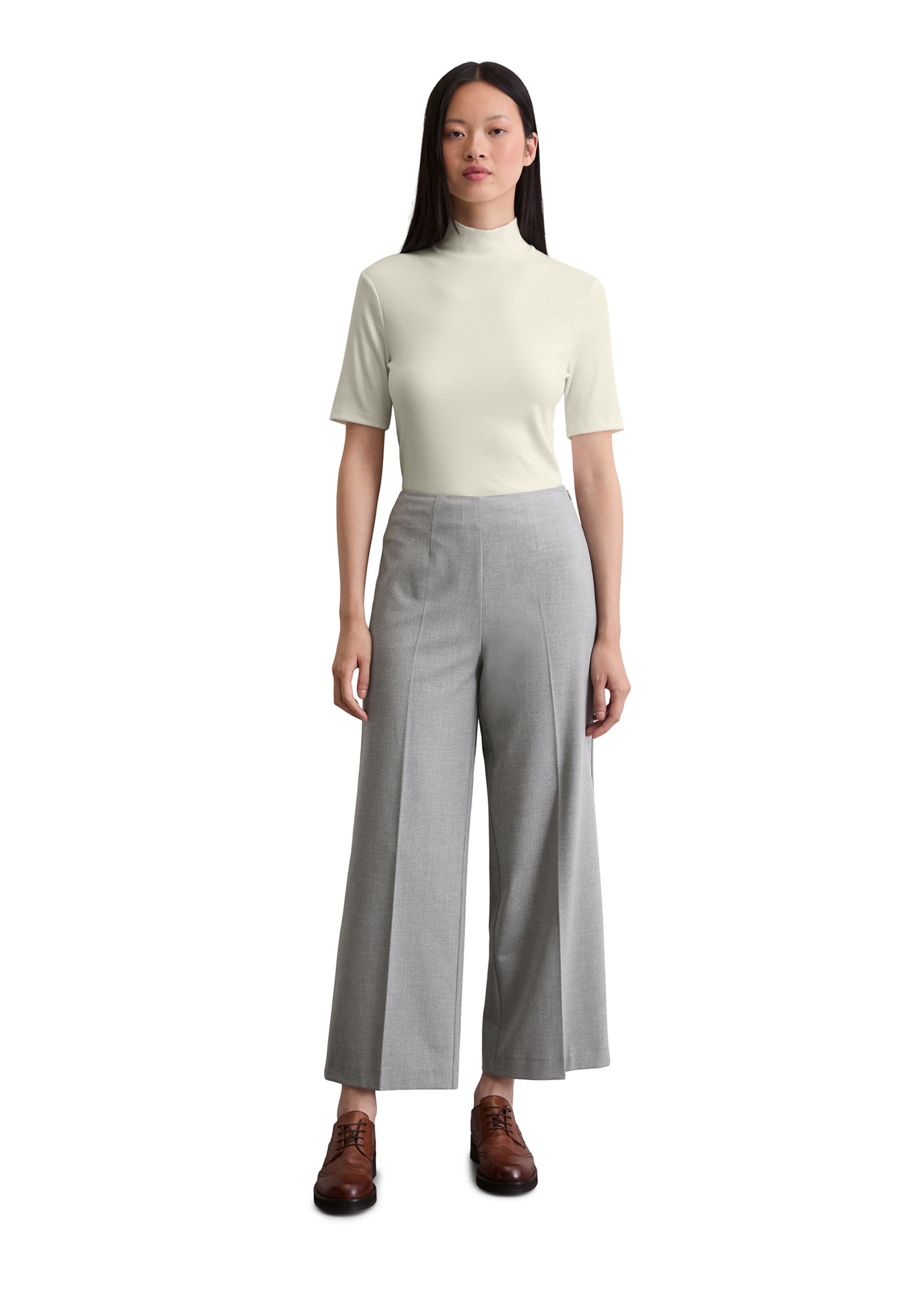 Marc O'Polo Wide leg Pants in Grey