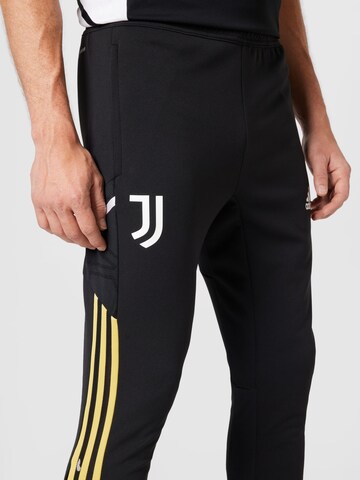 ADIDAS SPORTSWEAR Slim fit Workout Pants 'Juventus Condivo 22 ' in Black