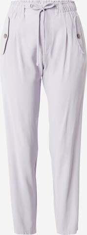 Stitch and Soul Tapered Broek in Lila: voorkant