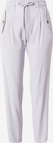 Stitch and Soul - Tapered Pantalón en lila: frente