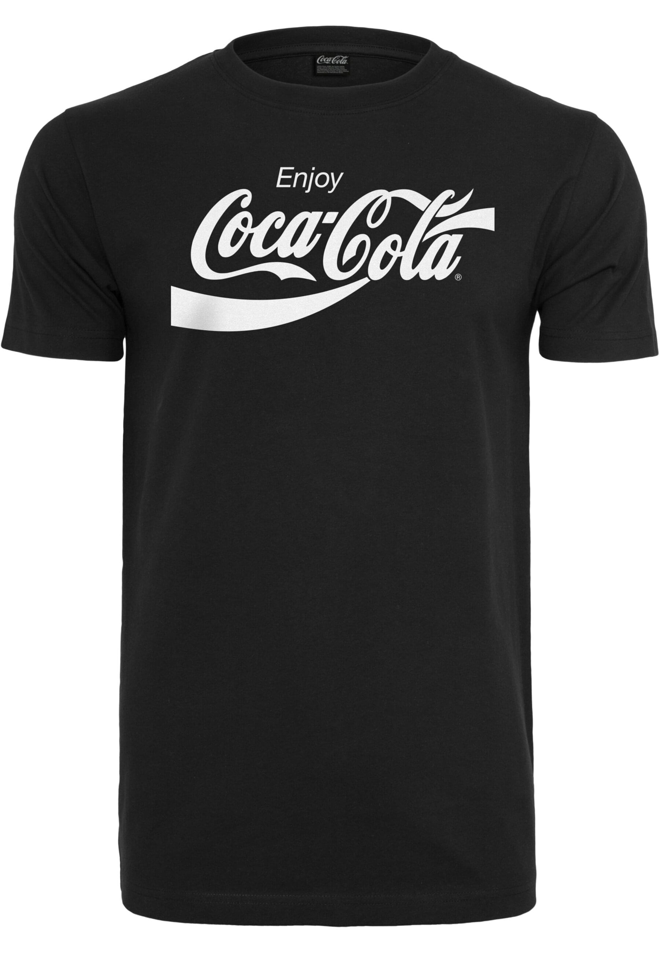 Merchcode Koszulka 'Coca Cola' w kolorze czarny: przód