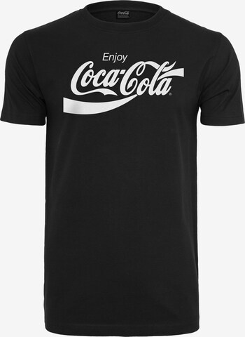Maglietta 'Coca Cola' di Merchcode in nero: frontale