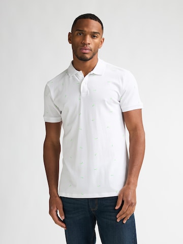 T-Shirt Petrol Industries en blanc : devant