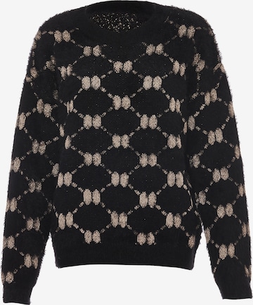 juoda ebeeza Megztinis: priekis