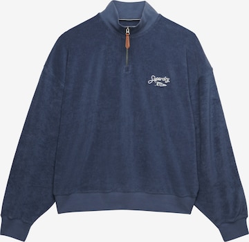 Superdry & Co Sweatshirt 'Heritage' in Blauw: voorkant