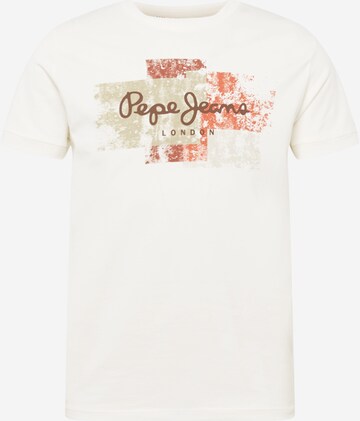 Pepe Jeans Majica 'SCOTTY' | bela barva: sprednja stran