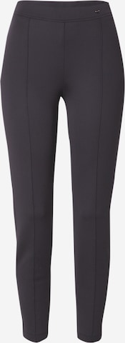 Marc Cain Slim fit Pleated Pants in Black: front