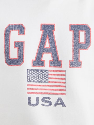 GAP Μπλούζα φούτερ σε λευκό