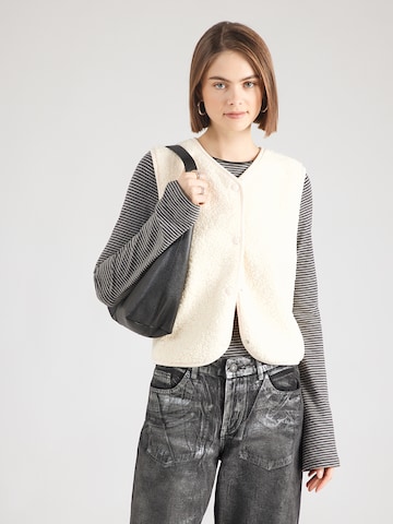 Gilet 'Ni44cola' Hailys en beige : devant