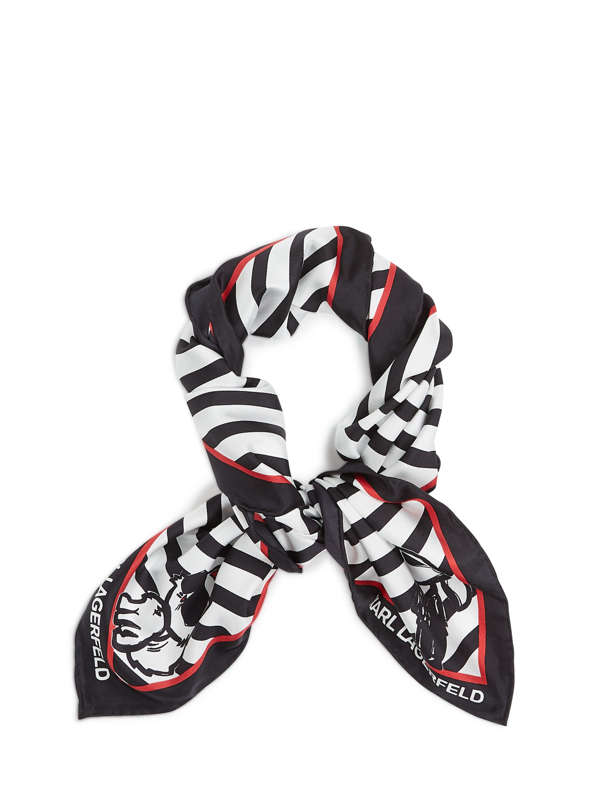 Karl Lagerfeld Φουλάρι σε μαύρο: μπροστά