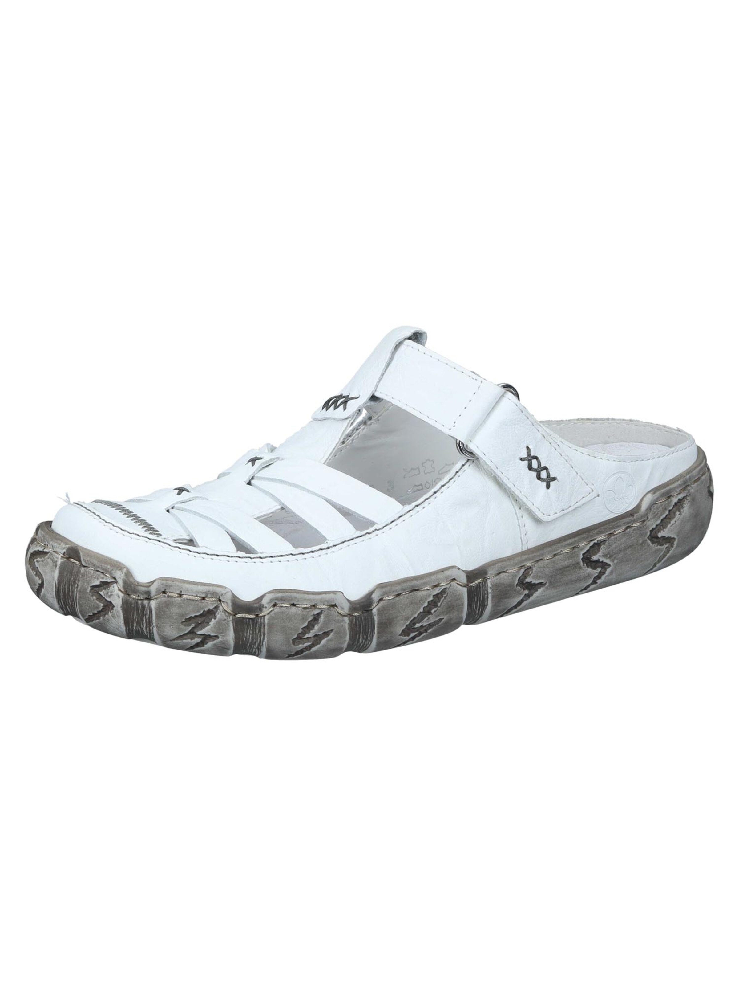 Rieker Clogs 'Basic' in Wit