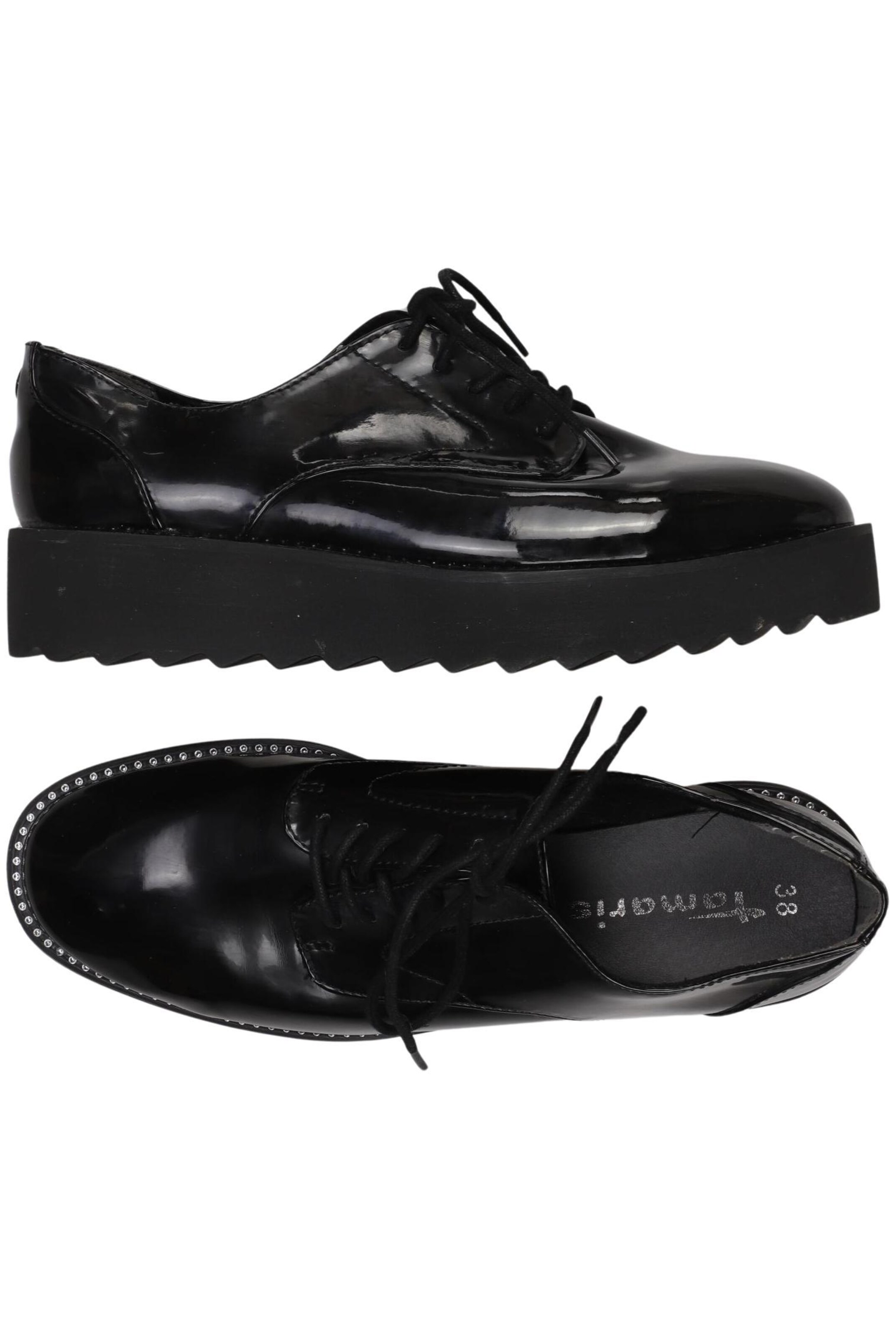 Tamaris Flats & Loafers in 38 in Black: front