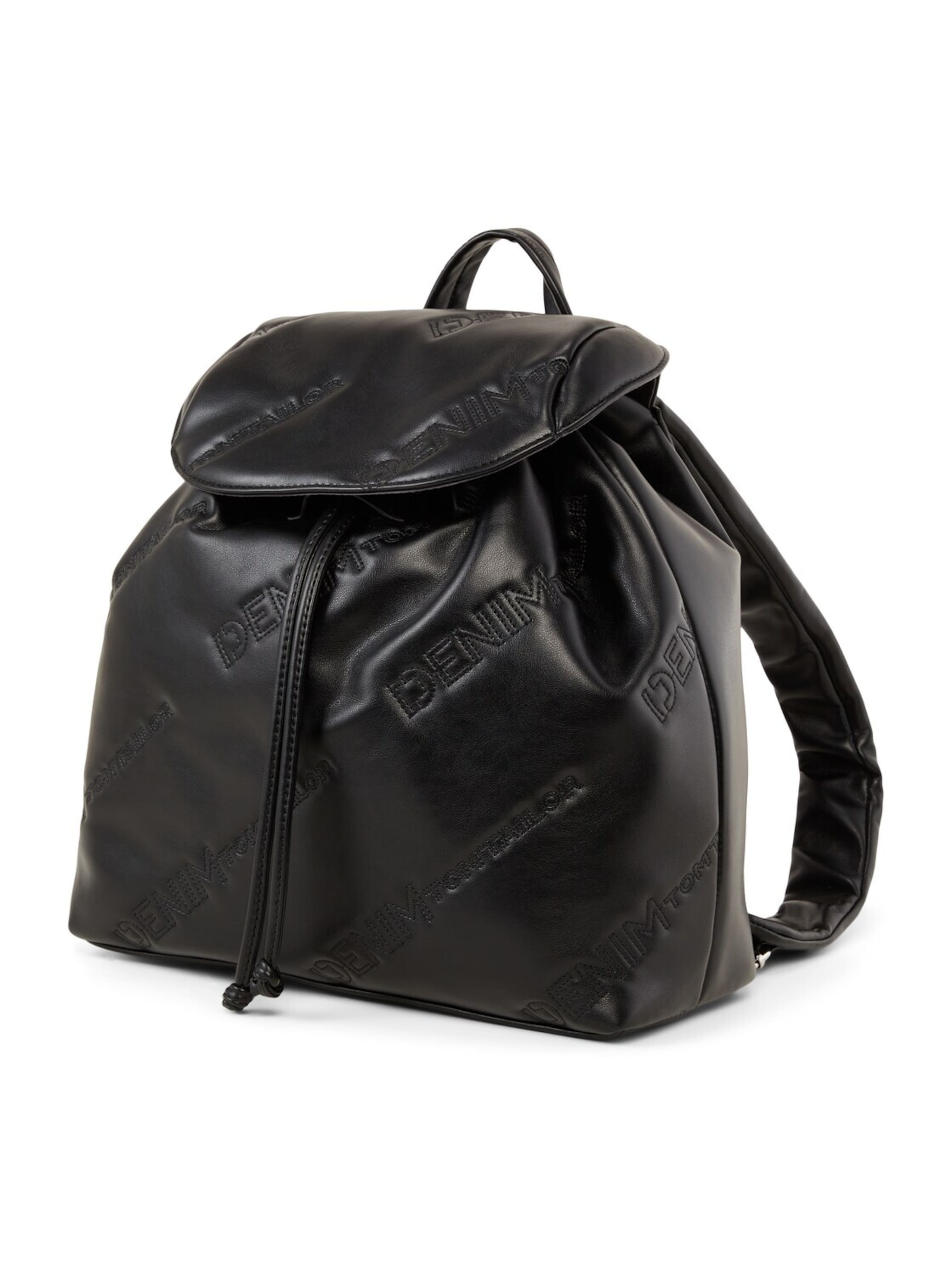 TOM TAILOR DENIM Backpack 'Nova' in Black