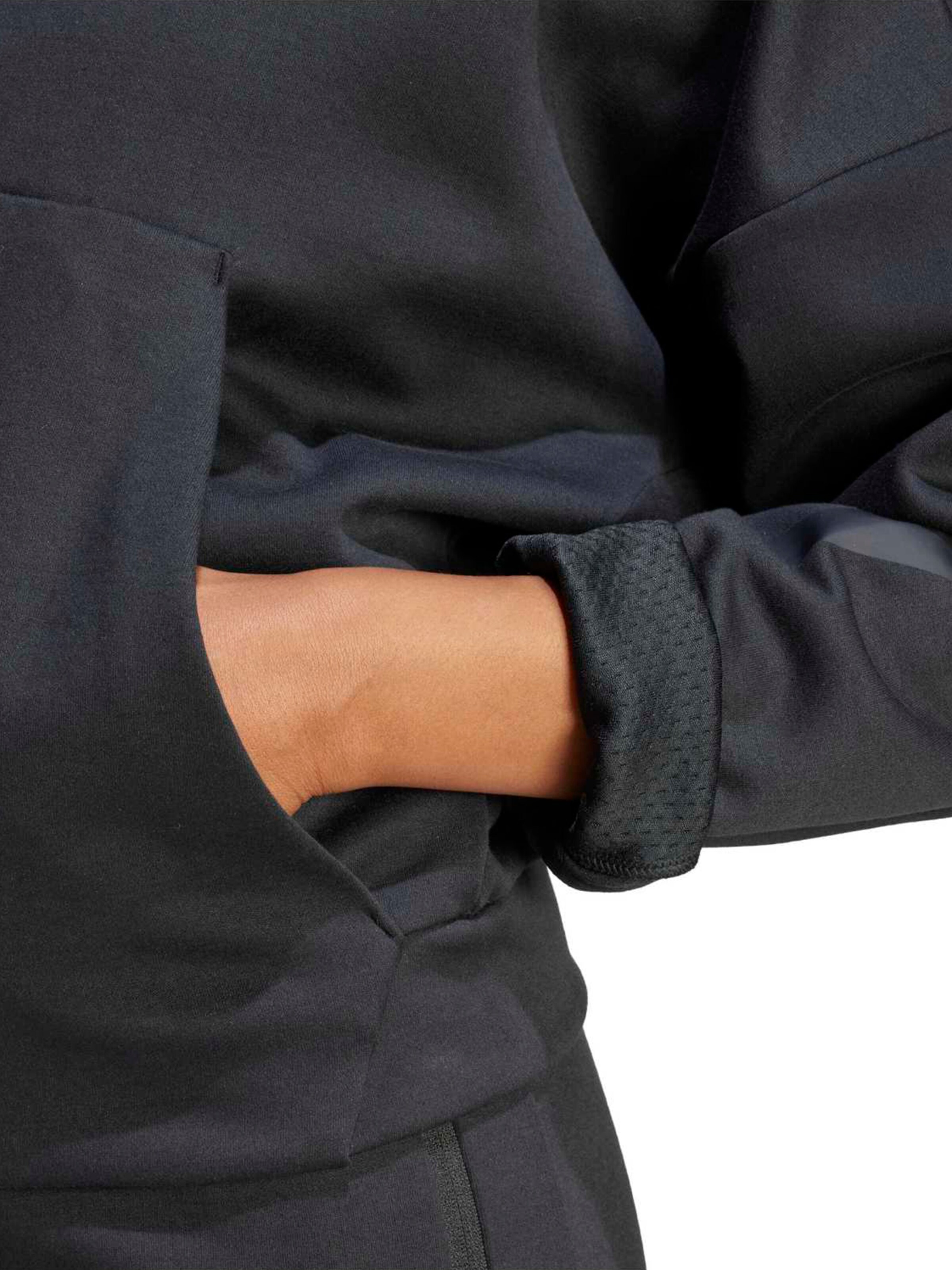 ADIDAS SPORTSWEAR Спортна жилетка с качулка 'Z.N.E.' в черно