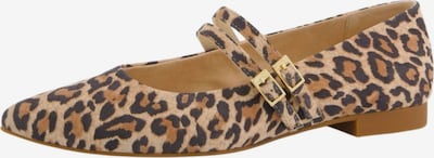 Paul Green Otvorene balerinke u bež / zeleno smeđa / crna, Pregled proizvoda