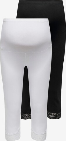 Only Maternity Leggings 'Mama' in Black: front