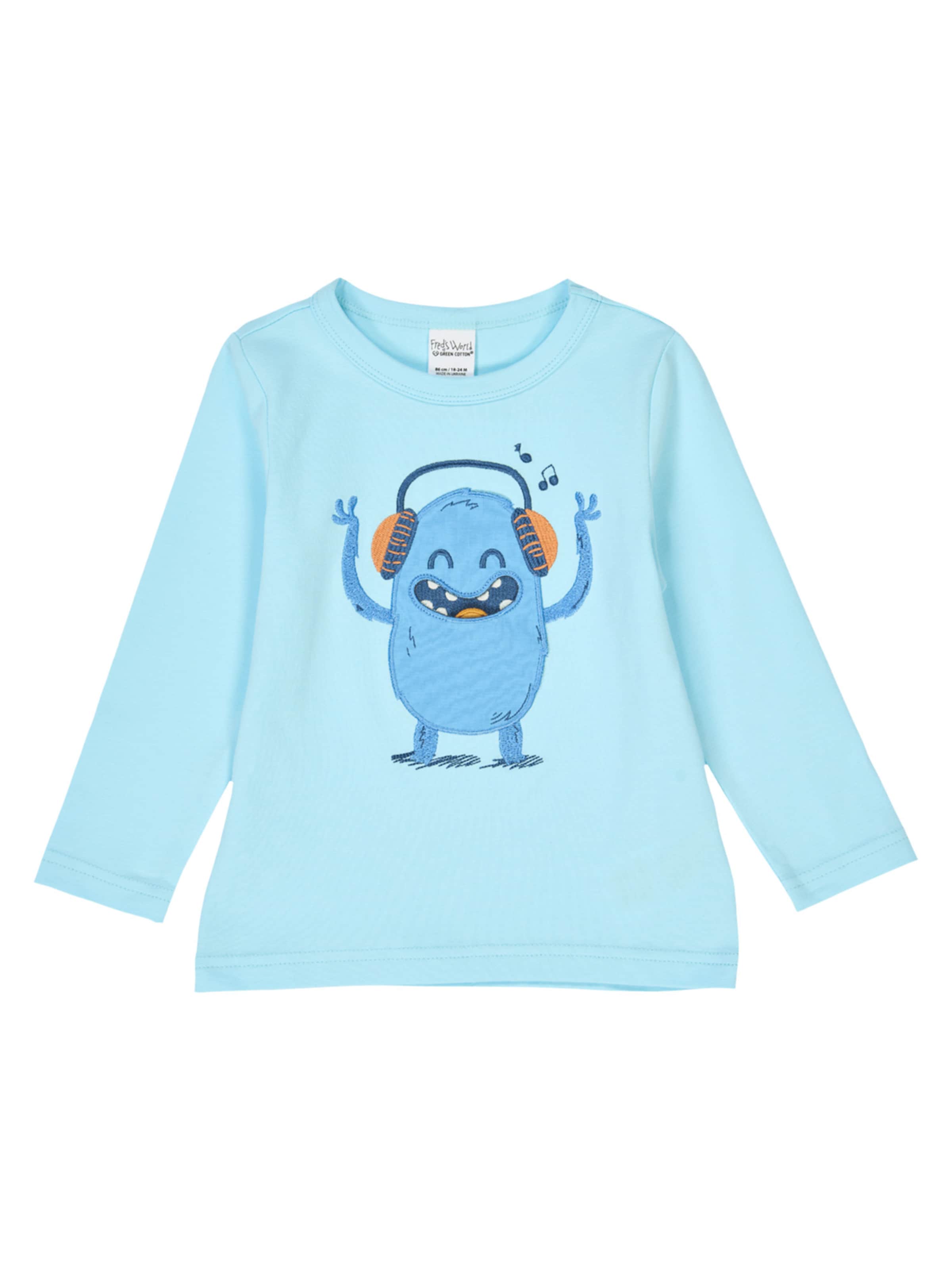 Fred's World by GREEN COTTON - Camisola em azul: frente