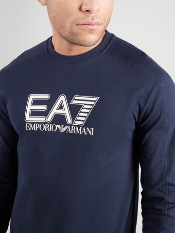 Sweat-shirt EA7 Emporio Armani en bleu
