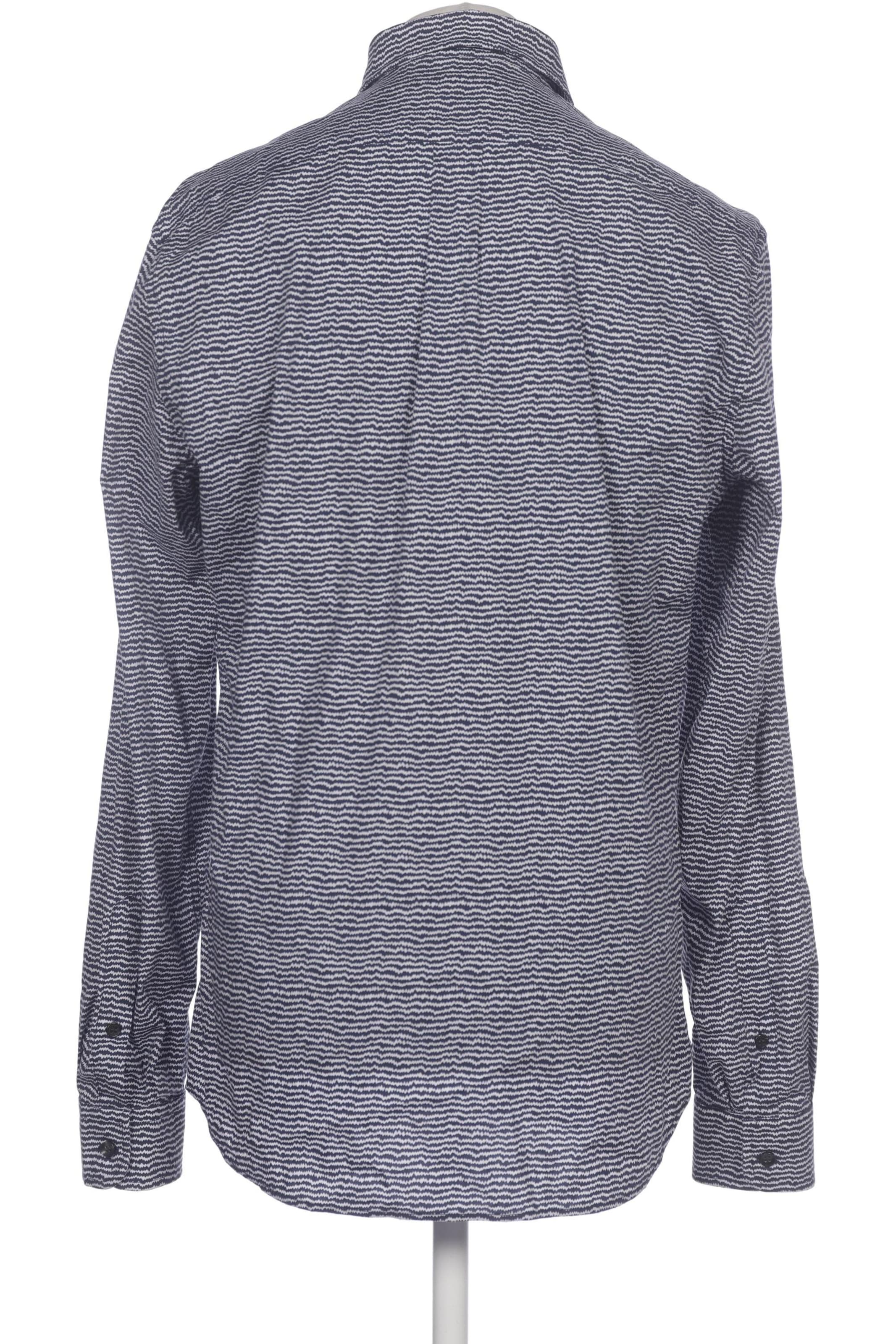 DIESEL Button Up Shirt in L in Blue