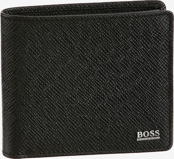 BOSS Orange Wallet 'Signature_8' in Black: front